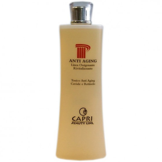 Capri Beauty Line Anti Aging Caviar and Retinol Tonic - Тонік з екстрактом ікри і ретинолу