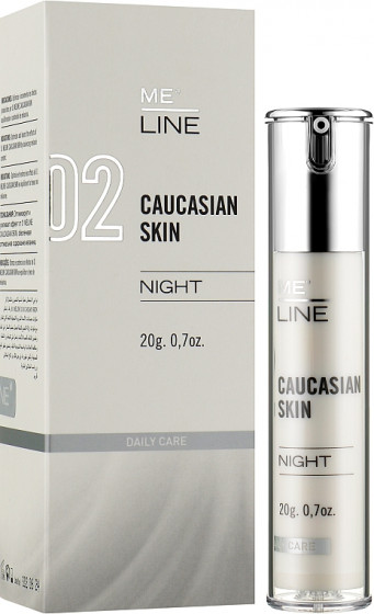 Me Line 02 Meline Caucasian Skin Night - Нічний крем для обличчя - 1