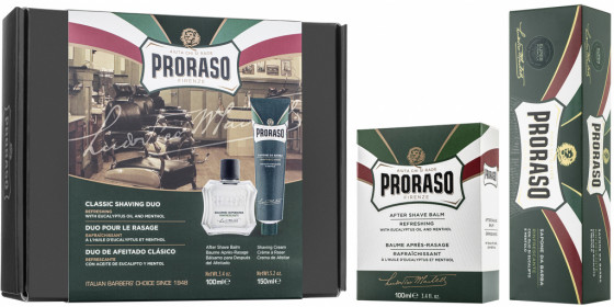 Proraso Green Classic Shaving Duo - Подарунковий набір для гоління