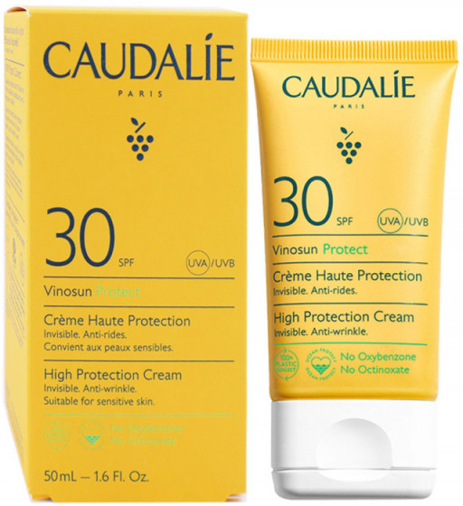 Caudalie Vinosun High Protection Cream SPF30 - Сонцезахисний крем для обличчя - 1