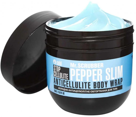 Mr.Scrubber Stop Cellulite Pepper Slim Anticellulite Body Wrap - Холодне антицелюлітне обгортання для тіла