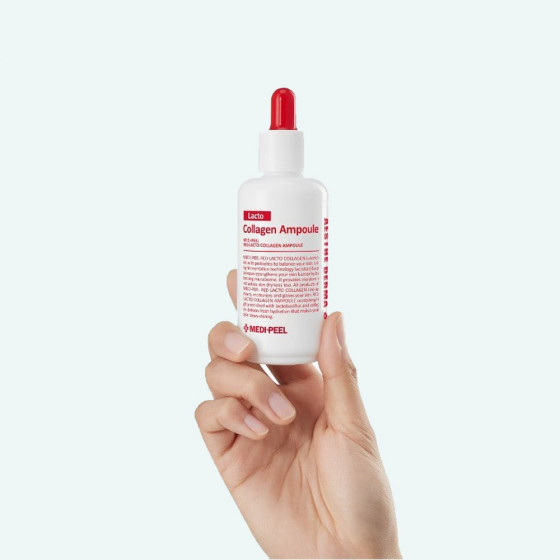 Medi Peel Red Lacto Collagen Ampoule - Колагенова сироватка для обличчя з лактобактеріями та амінокислотами - 1