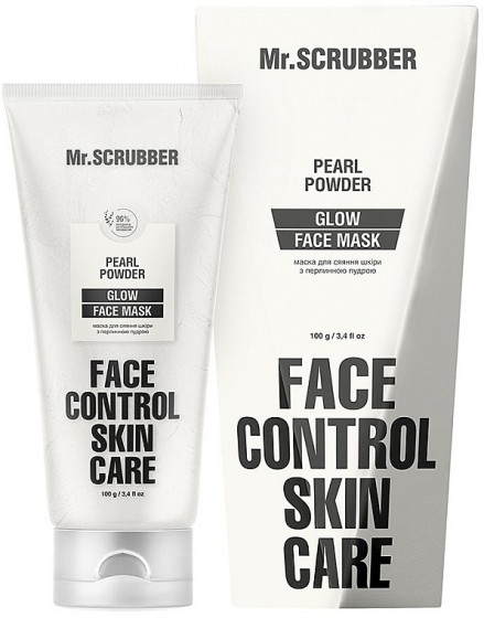 Mr.Scrubber Face Control Skin Care Glow Pearl Powder Face Mask - Маска для сяйва шкіри з перлинною пудрою