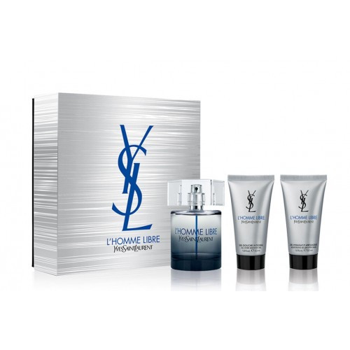 Yves Saint Laurent L'Homme Libre - Подарунковий набір (EDT100+A/SH50+S/G50)