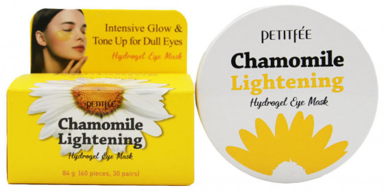 Petitfee & Koelf Chamomile Lightening Hydrogel Eye Patch - Гідрогелеві освітлюючі патчі для очей з екстрактом ромашки - 1
