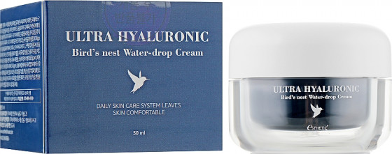 Esthetic House Ultra Hyaluronic Bird's Nest Water-drop Cream - Крем для обличчя з екстрактом ластівчиного гнізда та гіалуроновою кислотою - 1