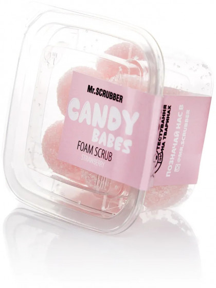 Mr.Scrubber Candy Babes Strawberry Foam Scrub - Пінний скраб для тіла - 1