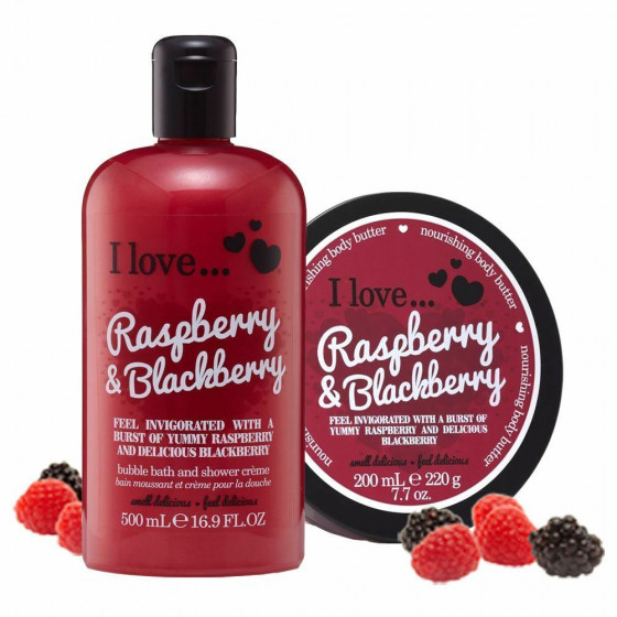 I Love Raspberry & Blackberry Body Butter - Олія для тіла "Малина і ожина" - 3