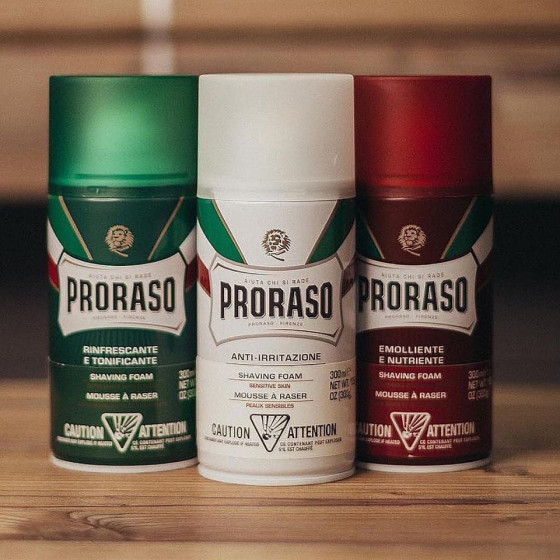 Proraso White Line Anti-Irritation Shaving Foam - Піна для гоління для чутливої ​​шкіри - 2