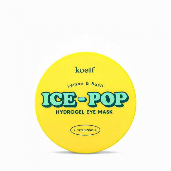 Petitfee & Koelf Lemon & Basil Ice-Pop Hydrogel Eye Mask - Гідрогелеві патчі для очей з лимоном та базиліком - 3