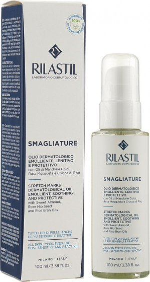 Rilastil Stretch Marks Dermatological Oil - Дерматологічна пом'якшувальна та заспокійлива олія - 1