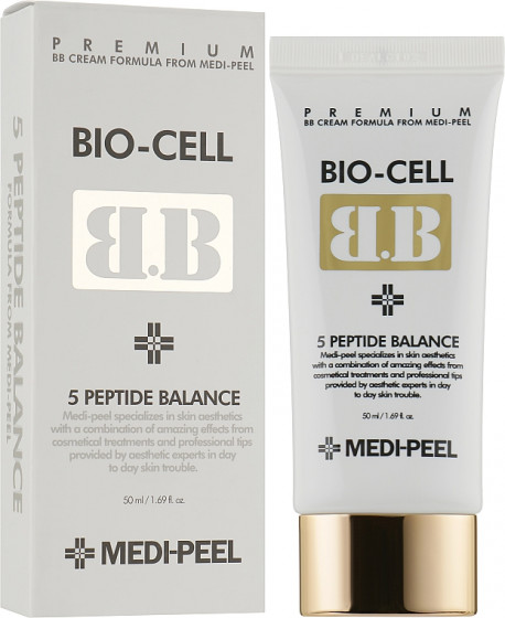 Medi Peel Bio-Cell BB-Cream - Відновлюючий ВВ-крем з пептидами - 1