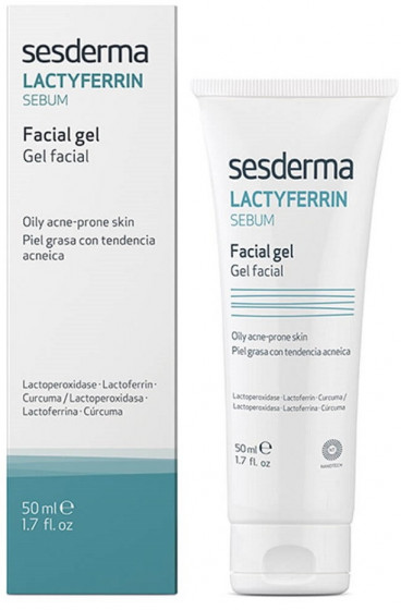 Sesderma Lactyferrin Sebum Facial Gel - Гель для обличчя