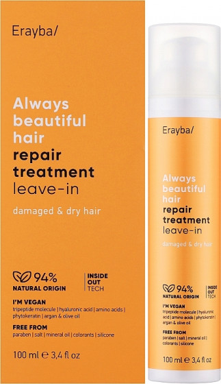 Erayba ABH Repair Treatment Leave-in - Відновлююча та зволожуюча сироватка для волосся